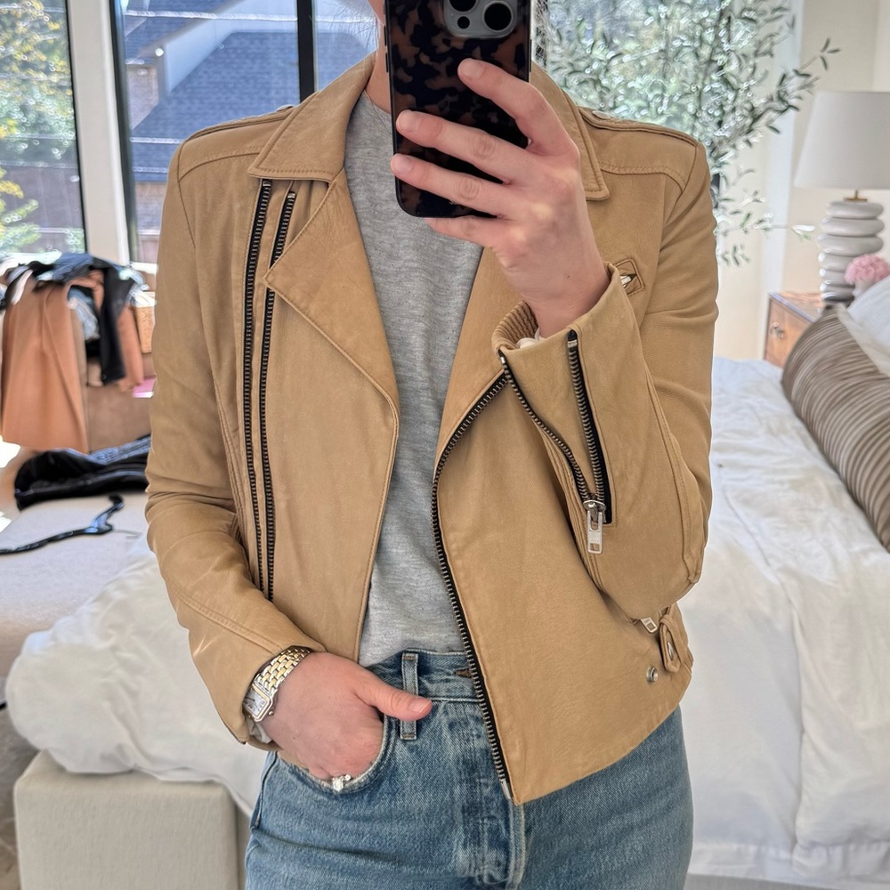 IRO Evana Leather Moto Jacket